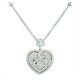 Diamond Heirloom Locket Heart Necklace 14266