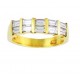 Five Row Baguette Diamond Ring 15540