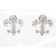 Fleur de Lis Diamond Earrings 22051