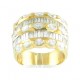 Marquise and Baguette Diamond Ring 17141
