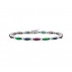 Multi Gemstone and Diamond Bracelet 14646