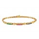 Multi Gemstone and Diamond Bracelet 19321