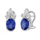 Oval Tanzanite and Diamond Earrings 15382