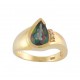 Pear Shape Mystic Topaz and Diamond Ring 18912