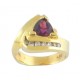 Rhodolite Garnet and Diamond Ring 17945