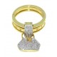 Rosato Barbarel Diamond Handbag Ring Top DBR.BARBAREL-54
