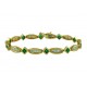 Square Emerald and Baguette Diamond Bracelet 14633