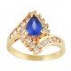 Tanzanite and Diamond Bypass Ring 15407