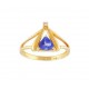 Trillion Cut Tanzanite and Diamond Ring 15390