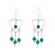Turquoise Bead Dangle Earrings 23649