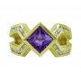Amethyst and Diamond Ring Top 15510