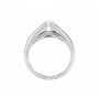 Escada Contoured Diamond Engagement Ring Front 03T9-DQ