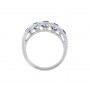 Five Stone Sapphire and Diamond Ring Front 24532