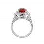 JB Star Three Stone Ruby and Diamond Ring Front 1423/359