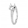 Lazare Diamond Halo Engagement Ring Side LR025K003PTS-M04S