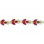 Marquise and Pear Shape Ruby and Diamond Bracelet A 11443
