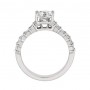 Martin Flyer Princess Cut Diamond Engagement Ring Front 5139SRCPL