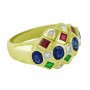 Multi Gemstone and Diamond Ring Side 12191