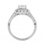 Radiant Cut Diamond Halo Ring Front 15048-22013