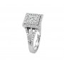 Split Shank Princess Cut Diamond Ring Side 23442