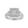 Split Shank Princess Cut Diamond Ring Top 23442
