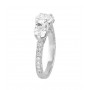 Three Stone Diamond Engagement Ring Side 15049-22433