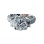 Three Stone Round and Baguette Diamond Ring 28857-28737