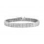 Two Row Channel Set Diamond Bracelet 14393